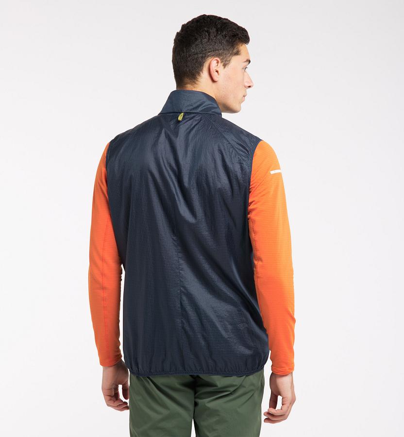 Haglöfs Mens L.I.M Shield Comp Vest Dark Blue New Zealand 60197KMXB